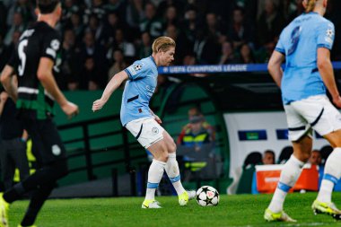 Kevin De Bruyne UEFA Şampiyonlar Ligi maçında Sporting CP ve Manchester City FC takımları arasında görüldü (Maciej Rogowski)