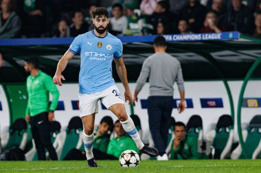 Josko Gvardiol UEFA Şampiyonlar Ligi maçında Sporting CP ve Manchester City FC takımları arasında görüldü (Maciej Rogowski)