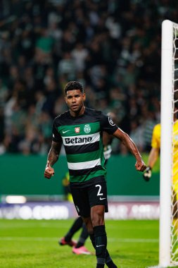 Matheus Reis UEFA Şampiyonlar Ligi maçında Sporting CP ve Manchester City FC takımları arasında görüldü (Maciej Rogowski)