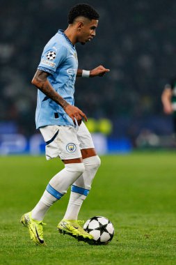 Savinho UEFA Şampiyonlar Ligi maçında Sporting CP ve Manchester City FC takımları arasında görüldü (Maciej Rogowski)