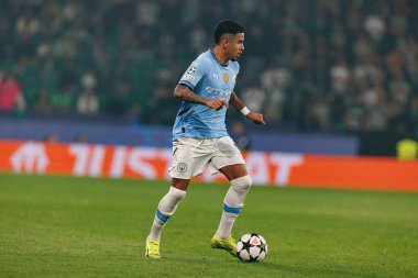 Savinho UEFA Şampiyonlar Ligi maçında Sporting CP ve Manchester City FC takımları arasında görüldü (Maciej Rogowski)