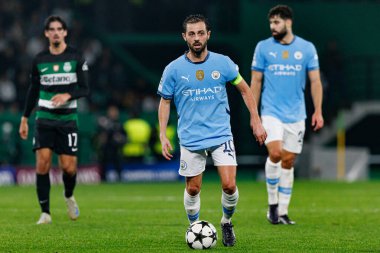 Bernardo Silva UEFA Şampiyonlar Ligi maçında Sporting CP ve Manchester City FC takımları arasında görüldü (Maciej Rogowski)