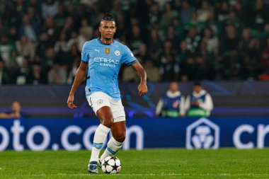 Manuel Akanji UEFA Şampiyonlar Ligi maçında Sporting CP ve Manchester City FC takımları arasında görüldü (Maciej Rogowski)