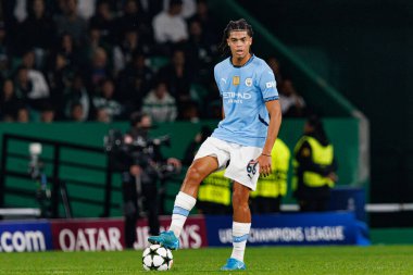 Jahmai Simpson-Pusey UEFA Şampiyonlar Ligi maçında Sporting CP ve Manchester City FC takımları arasında görüldü (Maciej Rogowski)
