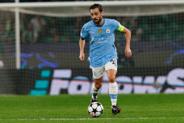 Bernardo Silva UEFA Şampiyonlar Ligi maçında Sporting CP ve Manchester City FC takımları arasında görüldü (Maciej Rogowski)