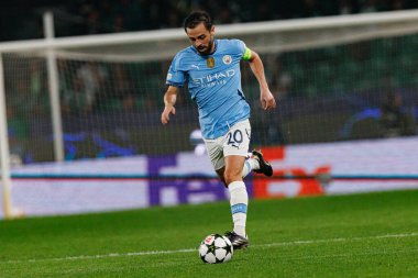 Bernardo Silva UEFA Şampiyonlar Ligi maçında Sporting CP ve Manchester City FC takımları arasında görüldü (Maciej Rogowski)