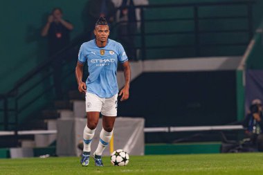 Manuel Akanij UEFA Şampiyonlar Ligi maçında Sporting CP ve Manchester City FC takımları arasında görüldü (Maciej Rogowski)