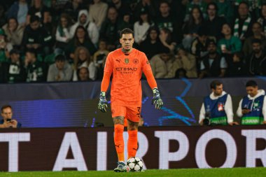 Ederson UEFA Şampiyonlar Ligi maçında Sporting CP ve Manchester City FC takımları arasında görüldü (Maciej Rogowski)