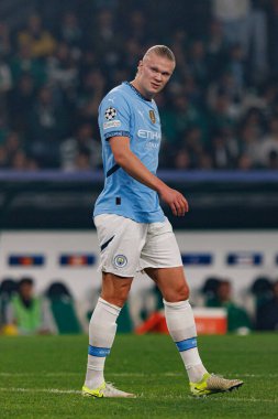 Erling Haaland UEFA Şampiyonlar Ligi maçında Sporting CP ve Manchester City FC takımları arasında görüldü (Maciej Rogowski)