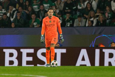 Ederson UEFA Şampiyonlar Ligi maçında Sporting CP ve Manchester City FC takımları arasında görüldü (Maciej Rogowski)