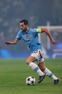 Bernardo Silva UEFA Şampiyonlar Ligi maçında Sporting CP ve Manchester City FC takımları arasında görüldü (Maciej Rogowski)