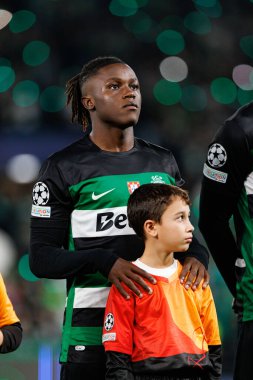 Geovany Quenda UEFA Şampiyonlar Ligi maçında Sporting CP ve Manchester City FC takımları arasında görüldü (Maciej Rogowski)