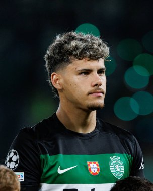 Maximiliano Araujo UEFA Şampiyonlar Ligi maçında Sporting CP ve Manchester City FC takımları arasında görüldü (Maciej Rogowski)