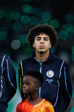 Rico Lewis UEFA Şampiyonlar Ligi maçında Sporting CP ve Manchester City FC takımları arasında görüldü (Maciej Rogowski)