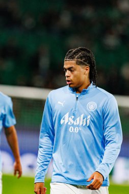 Jahmai Simpson-Pusey UEFA Şampiyonlar Ligi maçında Sporting CP ve Manchester City FC takımları arasında görüldü (Maciej Rogowski)