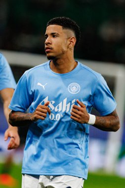 Savinho UEFA Şampiyonlar Ligi maçında Sporting CP ve Manchester City FC takımları arasında görüldü (Maciej Rogowski)