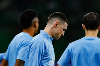 Phil Foden UEFA Şampiyonlar Ligi maçında Sporting CP ve Manchester City FC takımları arasında görüldü (Maciej Rogowski)