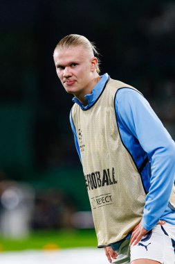 Erling Haaland UEFA Şampiyonlar Ligi maçında Sporting CP ve Manchester City FC takımları arasında görüldü (Maciej Rogowski)