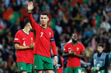 Cristiano Ronaldo, UEFA Uluslar Ligi maçında Portekiz ve Polonya milli takımları arasında Estadio do Dragao 'da görüldü (Maciej Rogowski)