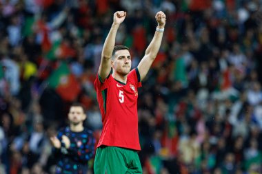 Portekiz ve Polonya milli takımları arasında Estadio do Dragao 'da oynanan UEFA Uluslar Ligi maçında görülen Diogo Dalot (Maciej Rogowski)