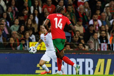 UEFA Uluslar Ligi maçında Estadio do Dragao 'da Portekiz ve Polonya milli takımları arasında Nuno Tavares görüldü (Maciej Rogowski)