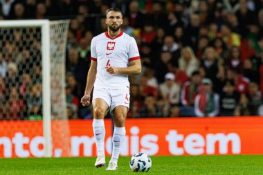 Sebastian Walukiewicz, UEFA Uluslar Ligi maçında Portekiz ve Polonya milli takımları arasında Estadio do Dragao 'da görüldü (Maciej Rogowski)