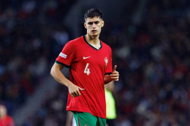 Antonio Silva, UEFA Uluslar Ligi maçında Portekiz ve Polonya milli takımları arasında Estadio do Dragao 'da görüldü (Maciej Rogowski)