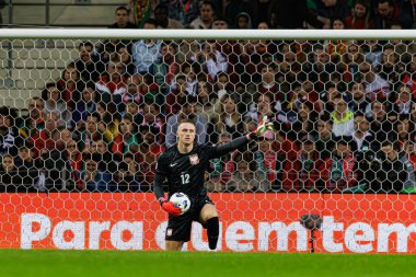 Marcin Bulka, UEFA Uluslar Ligi maçında Portekiz ve Polonya milli takımları arasında Estadio do Dragao 'da görüldü (Maciej Rogowski)