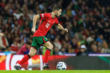 Portekiz ve Polonya milli takımları arasında Estadio do Dragao 'da oynanan UEFA Uluslar Ligi maçında Bernardo Silva görüldü (Maciej Rogowski)
