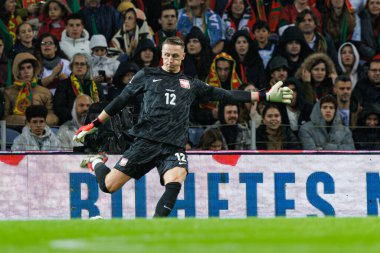 Marcin Bulka, UEFA Uluslar Ligi maçında Portekiz ve Polonya milli takımları arasında Estadio do Dragao 'da görüldü (Maciej Rogowski)