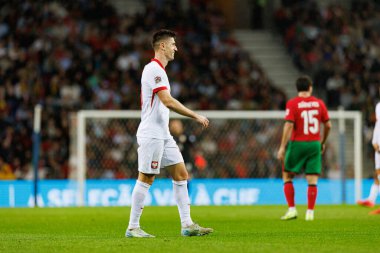 Krzysztof Piatek, UEFA Uluslar Ligi maçında Portekiz ve Polonya milli takımları arasında Estadio do Dragao 'da (Maciej Rogowski)