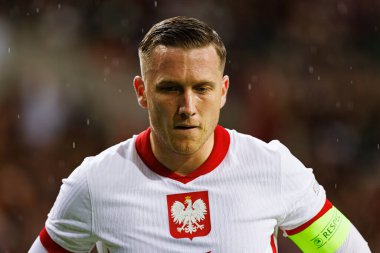 Piotr Zielinski, UEFA Uluslar Ligi maçında Portekiz ve Polonya milli takımları arasında Estadio do Dragao 'da görüldü (Maciej Rogowski)