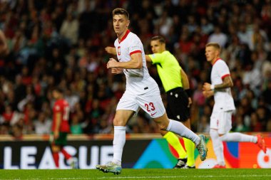 Krzysztof Piatek, UEFA Uluslar Ligi maçında Portekiz ve Polonya milli takımları arasında Estadio do Dragao 'da (Maciej Rogowski)