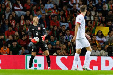 Marcin Bulka, UEFA Uluslar Ligi maçında Portekiz ve Polonya milli takımları arasında Estadio do Dragao 'da görüldü (Maciej Rogowski)