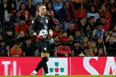 Marcin Bulka, UEFA Uluslar Ligi maçında Portekiz ve Polonya milli takımları arasında Estadio do Dragao 'da görüldü (Maciej Rogowski)