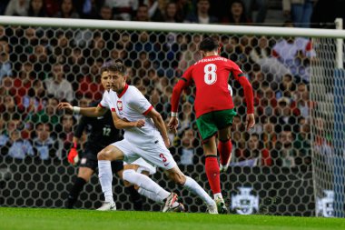 Bruno Fernandes, UEFA Uluslar Ligi maçında Portekiz ve Polonya milli takımları arasında Estadio do Dragao 'da görüldü (Maciej Rogowski)