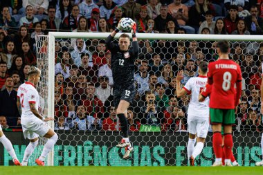 Marcin Bulka, UEFA Uluslar Ligi maçında Portekiz ve Polonya milli takımları arasında Estadio do Dragao 'da görüldü (Maciej Rogowski)