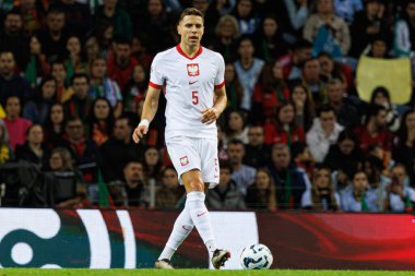 Jan Bednarek, UEFA Uluslar Ligi maçında Portekiz ve Polonya milli takımları arasında Estadio do Dragao 'da görüldü (Maciej Rogowski)