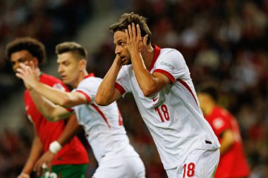 Bartosz Bereszynski, Portekiz ve Polonya milli takımları arasında Estadio do Dragao 'da oynanan UEFA Uluslar Ligi maçında görüldü (Maciej Rogowski)