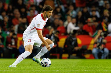 Bartosz Bereszynski, Portekiz ve Polonya milli takımları arasında Estadio do Dragao 'da oynanan UEFA Uluslar Ligi maçında görüldü (Maciej Rogowski)