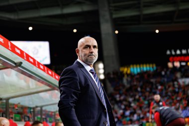 Michal Probierz, UEFA Uluslar Ligi maçında Portekiz ve Polonya milli takımları arasında Estadio do Dragao 'da görüldü (Maciej Rogowski)