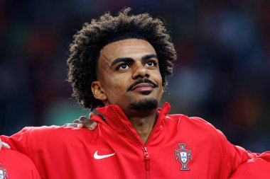 Renato Veiga, UEFA Uluslar Ligi maçında Portekiz ve Polonya milli takımları arasında Estadio do Dragao 'da görüldü (Maciej Rogowski)