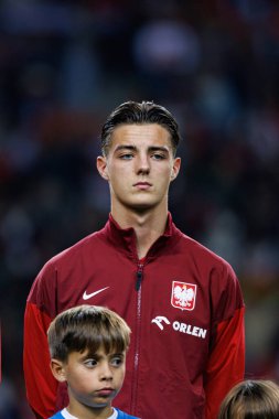 Kacper Urbanski, Portekiz ve Polonya milli takımları arasında Estadio do Dragao 'da oynanan UEFA Uluslar Ligi maçında görüldü (Maciej Rogowski)