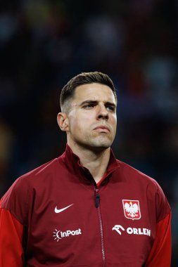 Jan Bednarek, UEFA Uluslar Ligi maçında Portekiz ve Polonya milli takımları arasında Estadio do Dragao 'da görüldü (Maciej Rogowski)