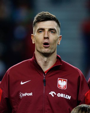 Krzysztof Piatek, UEFA Uluslar Ligi maçında Portekiz ve Polonya milli takımları arasında Estadio do Dragao 'da (Maciej Rogowski)