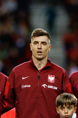 Krzysztof Piatek, UEFA Uluslar Ligi maçında Portekiz ve Polonya milli takımları arasında Estadio do Dragao 'da (Maciej Rogowski)