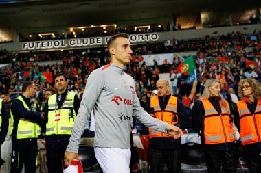 Dominik Marczuk, UEFA Uluslar Ligi maçında Portekiz ve Polonya milli takımları arasında Estadio do Dragao 'da görüldü (Maciej Rogowski)