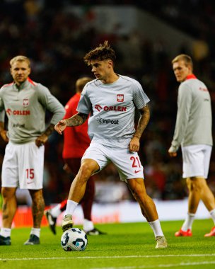 Nicola Zalewski, Portekiz ve Polonya milli takımları arasında Estadio do Dragao 'da oynanan UEFA Uluslar Ligi maçında görüldü (Maciej Rogowski)