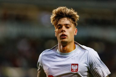 Nicola Zalewski, Portekiz ve Polonya milli takımları arasında Estadio do Dragao 'da oynanan UEFA Uluslar Ligi maçında görüldü (Maciej Rogowski)