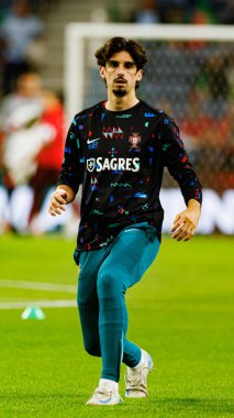 Francisco Trincao, Portekiz ve Polonya milli takımları arasında Estadio do Dragao 'da oynanan UEFA Uluslar Ligi maçında görüldü (Maciej Rogowski)